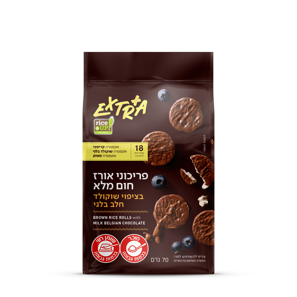אקסטרה פריכוני אורז בציפוי שוקולד חלב בלגי image